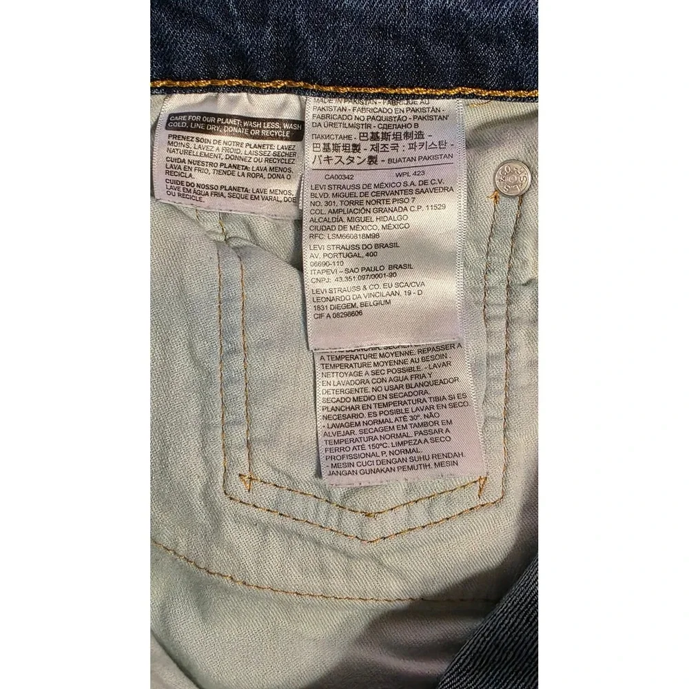 Levis 511 Slim Fit Jeans Men's 31x32 Dark Wash‎ Blue Denim Pants